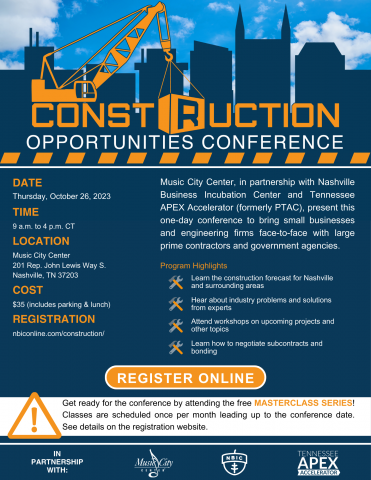 Construction Opportunities Conference flyer